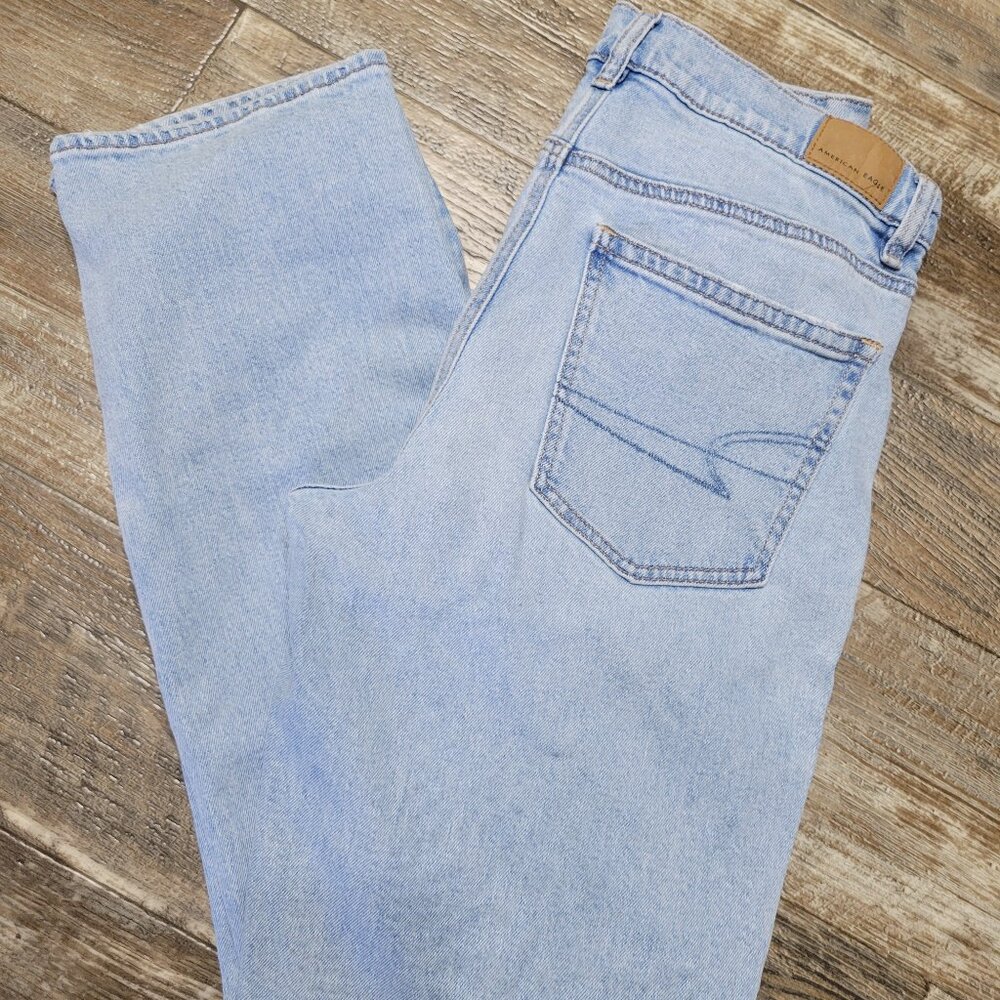 American Eagle Stretch Super High-Waisted Straight Jean